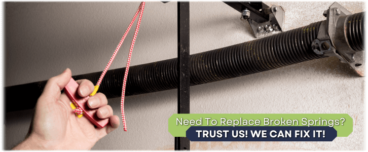 Broken Garage Door Spring Location